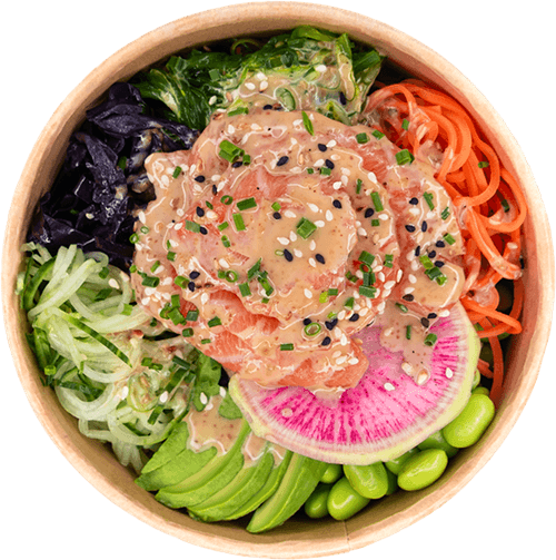 SALMON POKÉ BOWL